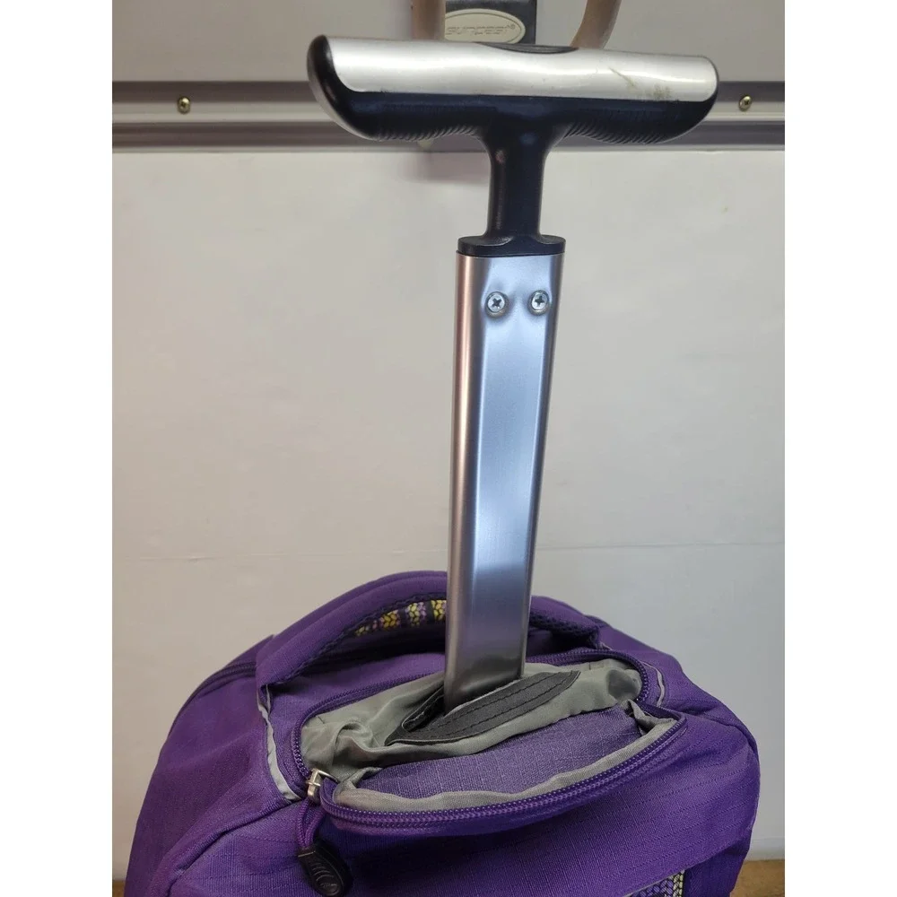 High Sierra‎ Purple Backpack Wheeled Rolling Laptop Travel School Bag